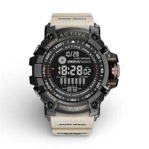 Activa X Invicta Digital Men's Watch - 56mm, Beige New In Box